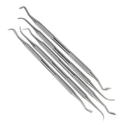 A2Z SCILAB Dental Pk Thomas Wax Carvers P.K 1, 2, 3, 4, 5 Restorative Double Ended Waxing Modelling Instruments 5 Pieces Set