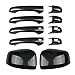 sportuli Carbon Fiber Mirror Covers +Door Handle Covers Replacement for 2011-2021 Jeep Grand Cherokee and Dodge Durango