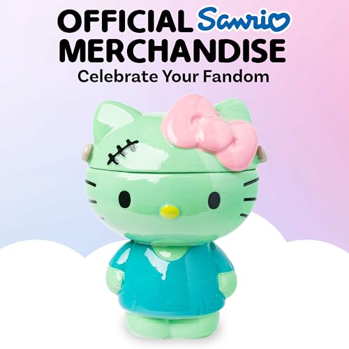 *YMMV* $17.49 Silver Buffalo Sanrio Hello Kitty Frankenstein, Ceramic Cookie Jar | Sculpted, 7 x 5.75 x 9.75 Inches - image 6