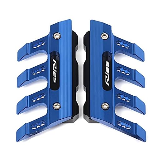 Anti Crash Sliders För Yamaha R125 YZFR125 YZF-R125 Motorcykel CNC Aluminium Stänkskydd Sidoskydd Block Framskärm Anti-fall Skjutreglage (Färg : Blå)