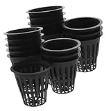 Tasses hydroponiques : ce panier peut faire pousser des légumes, des fruits, des fleurs, pour répondre à vos différentes demandes avec filet, est facile de vérifier racines et la croissance, pots extérieurs