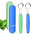 2020 New Version Medical Grade Metal Tongue Scraping Cleaner for Adults & Kids, Tongue Scrapers Set for Fresh Breath Dental Eliminate Bad Breath in Seconds (2 pcs)