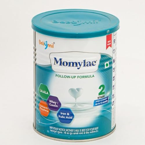 Image of Momylac Follow-Up Formula Stage 2 for Babies 6 to 12 Months with Whey Casein Calcium Phosphorus Iron & Folic Acid