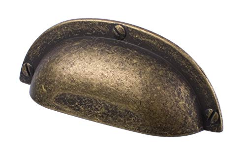 Abrafix Bronze Antique Brass Cup Handle 64Mm Hole Centres