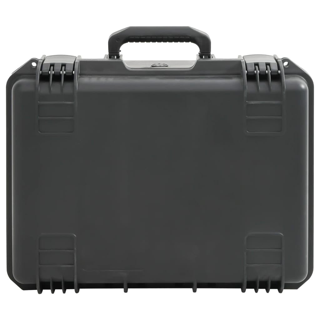 Hartschalenkoffer 19.3 x 15 x 9.1 Zoll, Transportkoffer mit Schaumstoffeinlage, stoßfester Schutzkoffer für Kamera und Elektronik, Schwarz