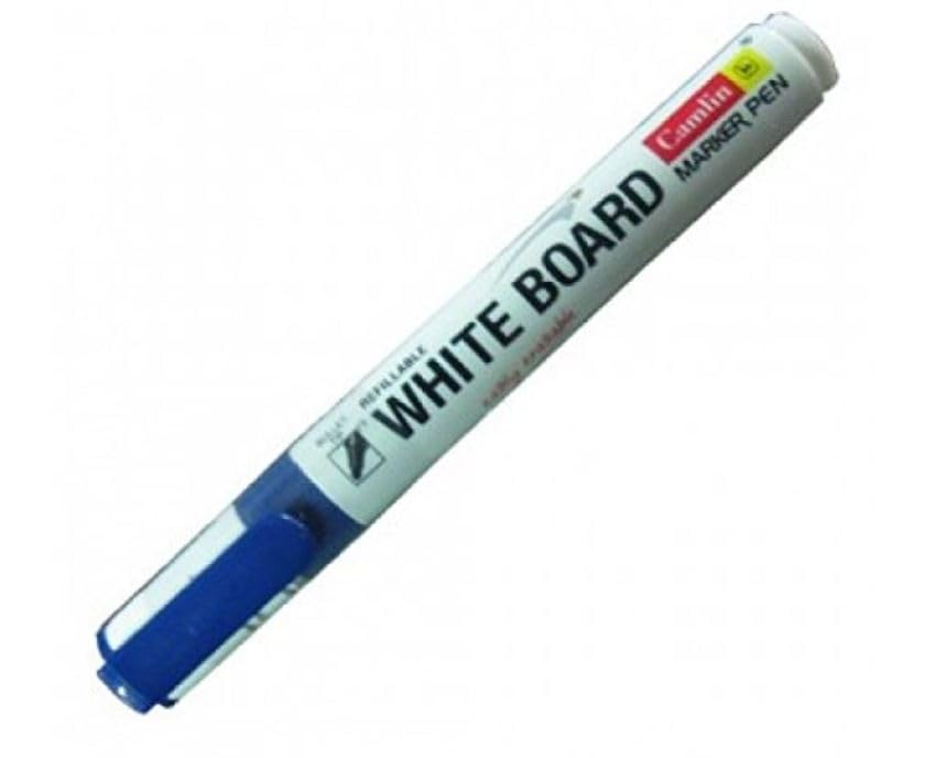 Image of Camlin Whiteboard Marker Pen Blue Fine Point Type - (Pack of 10)