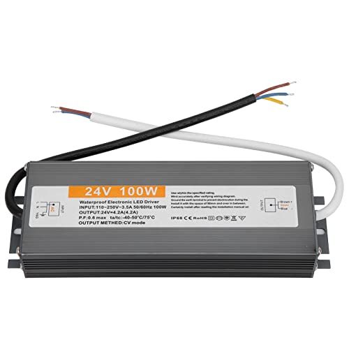 Controlador LED 24V 100W Zerodis con transformador impermeable IP67 de aluminio 4