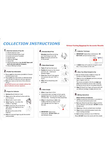 Best Home Cholesterol Test FDA Certified Complete Lipid Panel LDL, HDL and Triglycerides Test Kit - Thumbnail 4