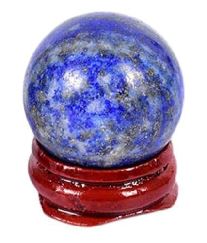 Boule de cristal bleu lapis lazuli 50mm, cadeau de divination idéal - 6