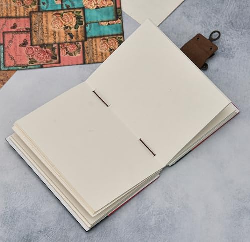 Image of Handmade ?Never Hide Your Wings? Diary with Lock | 7x5 Inch Artistic Butterfly Journal | Eco-Friendly Recycled Paper Notebook for Writing, Sketching & Gifting