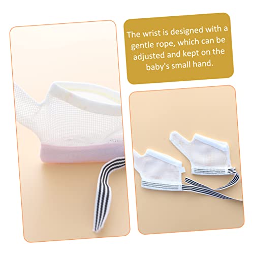 2pairs Stop Thumb Sucking Thumb Guard Mesh Breathable Gloves for Boys and Girls Comfortable4