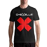 DorothyCGarza Chevelle Band T Shirt Men's Cotton T Shirt Fashion O Neck Short Sleeve Tees M Black