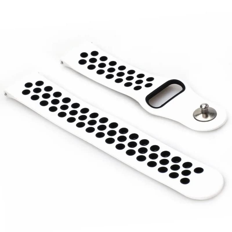 MELFO Smart Watch Strap Compatible with Zebronics Eternal Dual Design Rubber Strap