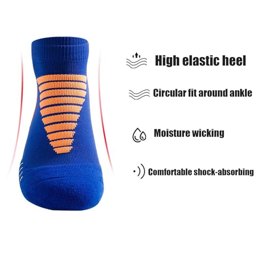 Men's Thick Padded Athletic Ankle Socks, Low Cut Sport Breathable Socks4