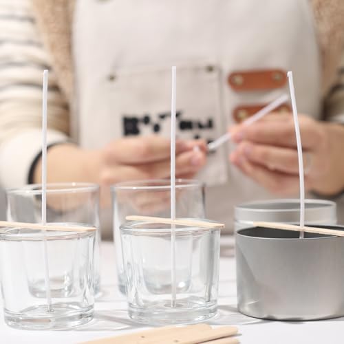BOOWAN NICOLE 100 piezas mechas pre-enceradas para velas miniatura 5