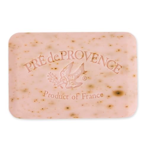Image of Pre de Provence Artisanal Soap Bar, Enriched with Organic Shea Butter, Natural French Skincare, Quad Milled for Rich Smooth Lather, 8.8 Ounce, Rose Petal