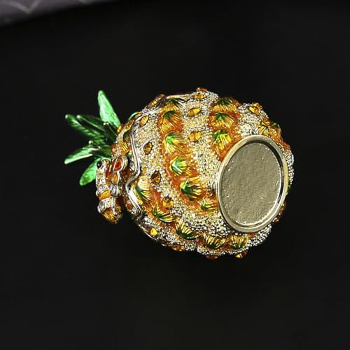 Joyero en forma de piña con compartimento metálico seguro para joyas 7