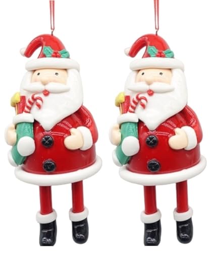 Pendente Natalino Enfeite para Árvore de Natal 16cm (Papai Noel 2Un)