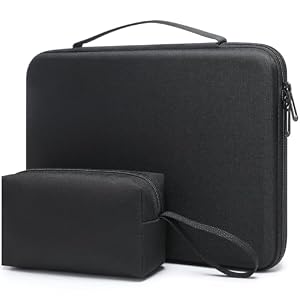 HYZUO 17-17,3 Inch Harde Laptophoes Tas voor 17" 17,3" HP/Dell/ASUS/Acer/Lenovo/LG... Gaming Laptop/Razer Blade 17/18, Notebook Beschermhoes voor Mannen Vrouwen, Zwart