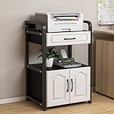 Fácil instalación: el soporte para impresora tiene una estructura simple y viene con accesorios completos. Simplemente sigue las instrucciones. Sin necesidad de herramientas complejas o largas esperas.