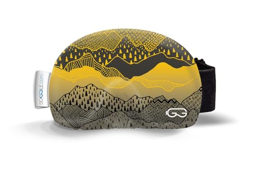 Soggle Ski Goggles Protective Cover Made of Microfibre (One Size), Colour: Structured Slovakia Yellow, structure slovakia yellow