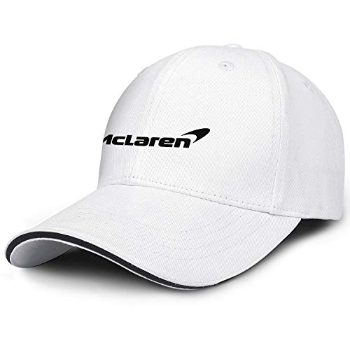 Baseball Hat for Men Women McLaren-Logo- Printed Snapback Vintage White Caps
