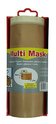 JUFOL 106771 Multi Mask Dispenser groß, Abdeckpapier Klebeband-30 cm x 25 m-für den Inneneinsatz, 30cm x 25m Cover