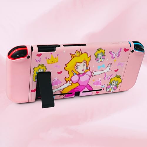 TIKOdirect Protective Case for Switch, Soft Full Skin Protective Cover with Pretty Cute Pattern, Silicone Slim Shockproof Back and Grip Case Only for Switch 2017, Princess by TIKOdirect - Image 4