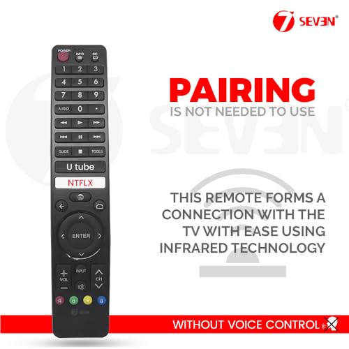 Image of 7SEVEN Compatible for Sharp Tv Remote Original Suitable for Smart Android 4K LED Television Remote Control for Sharp Smart tv