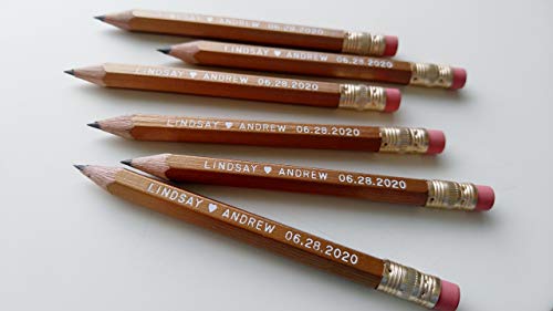 Personalized Pencils Bridal Shower Games Wedding Shower Games Baby Shower Wedding Favor Save The Date #TOP4