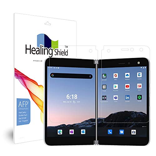 Healingshield �X�L���V�[���t���ی�t�B���� Screen Protector Oleophobic AFP Clear Film Compatible with Microsoft Surface Duo [Inside 1pc]