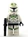 Lego Star Wars Clone Trooper Mini Figure with Sand Green Markings and Blaster Clone Wars