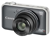 Canon PowerShot SX220 HS Digital Camera - Grey (12.1MP, 14x Optical Zoom) 3.0 inch LCD (Renewed)