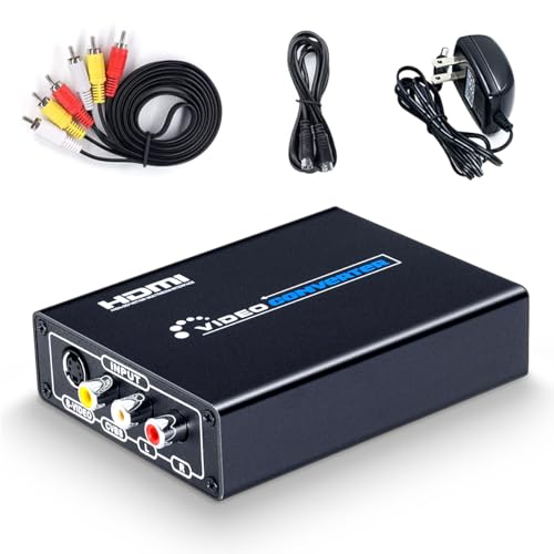 ELEVIEW R|Wbg/S[q to HDMI ϊ 1080pΉ Composite 3RCA AV/S-Video Ro[^[ rfIϊ AiOfHDMI gQ[@ ZK T^[/SFC/N64/PS2ȂǑΉ S[qP