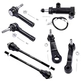 7pc Front Inner Outer Tierod Pitman Idler Arm Replacment for Chevy Silverado Sierra 1500 4WD, Tahoe 4.8L & 5.3L V8