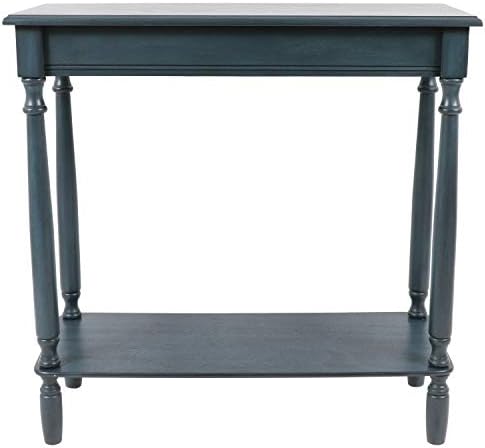 Decor Therapy Simplify Rectangular Console Table, Antique Navy
