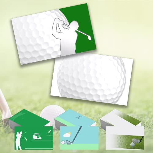 Custom Business Cards Double-Sided Golf Instructor Business Cards Customize with Your Image Logo 3.5"x 2" 300GSM Matte Paper for Small Business