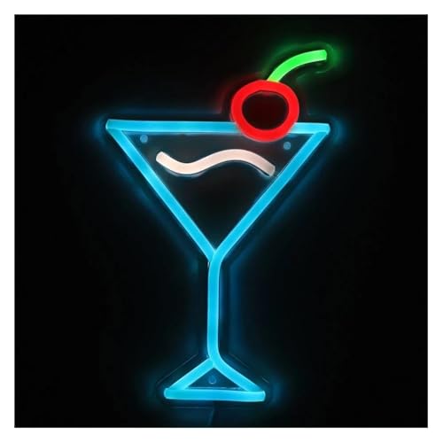 Enseigne néon LED Cocktail avec variateur pour une décoration murale de bar de salon réussie