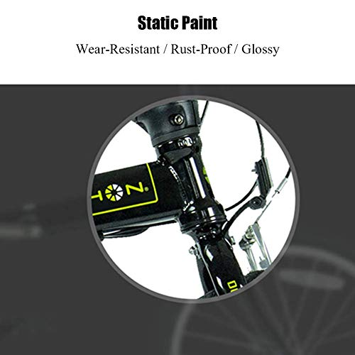 Xiaoyue Vélos pliants, Adultes 20" 6 Vitesse Variable Vitesse Pliable vélo, siège réglable, Ville Pliant Portable léger vélo Vélo, Blanc lalay - Image 6