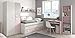 Miroytengo Pack Muebles habitación Infantil Completa Dormitorio Juvenil Color Rosa con somieres incluidos (Cama + Estante + Armario + Mesa + estanteria)