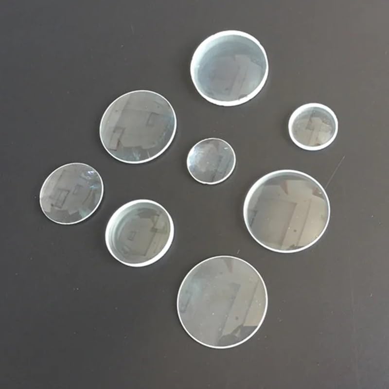 Lente óptica doble convexa de 50mm y foco de 100mm para proyectos de bricolaje óptico, 3 uds 6