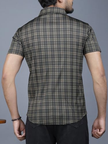 Image of Noble Monk Men Polyester Nobel Monk Printed Casual Shirt | Half Sleeve | Regular Fit | Polo Shirt