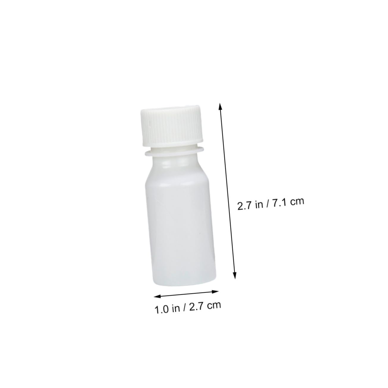 Unomor 20ml Amber Bottles Sealed Dispensing Bottles Smooth Bottom for and Applications Random Color