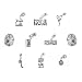 Set of 10 Sewing Charms & Beads Includes Sewing Machine, Scissors, Button, Thread, Tape Measure