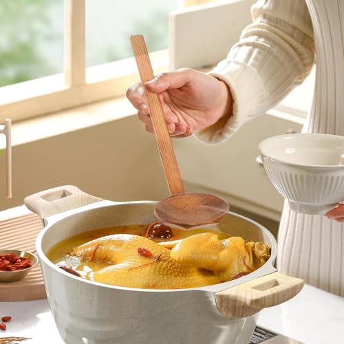 Cucharas japonesas para servir sopa con acabado robusto y antideslizante 5