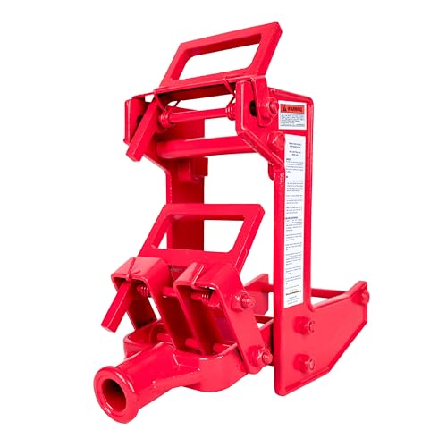 Qualcraft 2601 Tragbarer Wagenheber, zur Verwendung mit 3,8 x 8,9 cm Tannenstangen oder 2,5 cm Außendurchmesser, Temperguss, Rot/Ausflug, einfarbig (Getaway Solids), 1-(Pack)