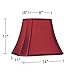 Crimson Red Cut-Corner Large Lamp Shade 8
