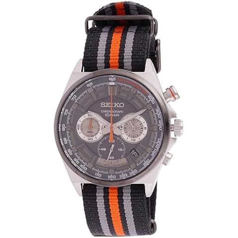 Seiko Sport Watch SSB403P1 with Textile Strap Cover