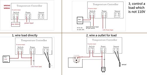 Bayite BAYITE-TCF-3A017 Ac 110V Fahrenheit Digital Temperature Controller 10A 1 Relay thumb #4