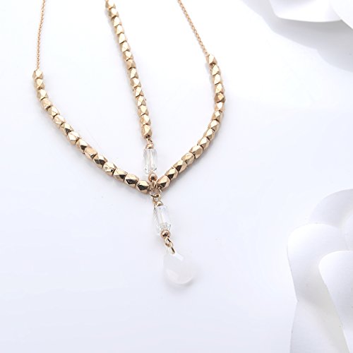 Yean Haarketting met kristallen voor bruiloft, goud, strass, bruid, haarsieraad voor vrouwen en meisjes - Image 5